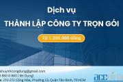 Dịch vụ đăng ký thành lập công ty trọn gói TPHCM