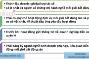 Thành lập công ty kinh doanh dịch vụ môi giới bất động sản