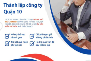 Thành lập công ty Quận 10 tại Tphcm và Toàn Quốc