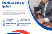 Thành lập công ty Quận 3 tại Tphcm và Toàn Quốc