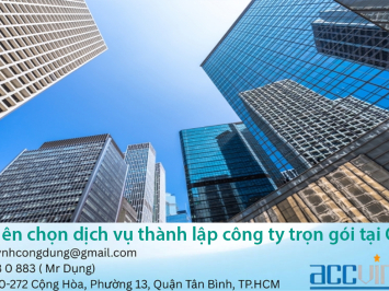 Dịch vụ thành lập công ty trọn gói tại Quận 1
