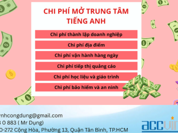 Luật sư 8. CHI PHÍ THÀNH LẬP TRUNG TÂM NGOẠI NGỮ