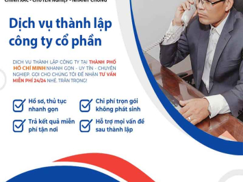 Bảng báo giá dịch vụ thành lập công ty cổ phần tại ACCVINACO Việt Nam