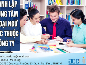 Luật sư 3.THÀNH LẬP TRUNG TÂM NGOẠI NGỮ TRỰC THUỘC CÔNG TY