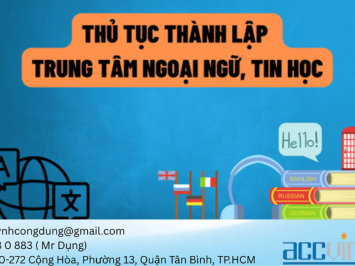 Luật sư 6. QUY ĐỊNH VỀ THÀNH LẬP TRUNG TÂM NGOẠI NGỮ