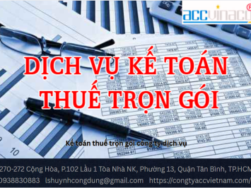 Kế toán thuế trọn gói công ty dịch vụ