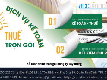 Kế toán thuế trọn gói công ty xây dựng