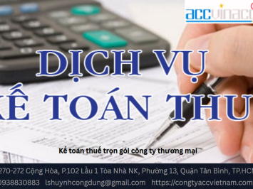 Kế toán thuế trọn gói công ty thương mại