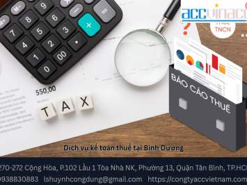 Dịch vụ kế toán thuế tại Bình Dương