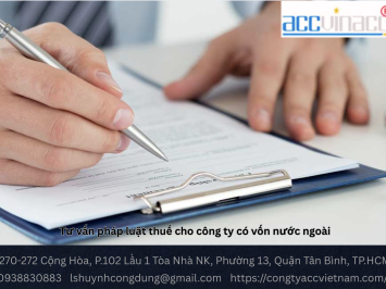 Tư vấn pháp luật thuế cho công ty có vốn nước ngoài