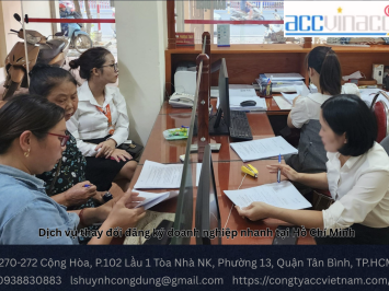 Dịch vụ thay đổi đăng ký doanh nghiệp nhanh tại Hồ Chí Minh