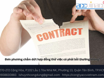 Đơn phương chấm dứt hợp đồng thử việc có phải bồi thường không?