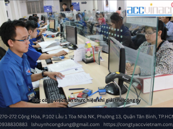 Các công việc cần thực hiện khi giải thể công ty
