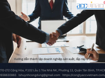 Hướng dẫn thành lập doanh nghiệp sản xuất, lắp ráp ô tô
