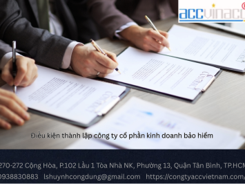 Điều kiện thành lập công ty cổ phần kinh doanh bảo hiểm