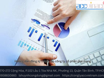 Hướng dẫn đăng ký thành lập công ty cổ phần qua mạng