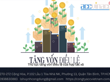 Thủ tục tăng vốn điều lệ của hợp tác xã