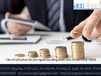 Các chi phí phúc lợi cho người lao động được tính chi phí thuế TNDN