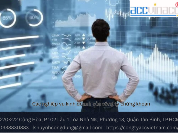 Các nghiệp vụ kinh doanh của công ty chứng khoán
