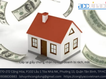 Cấp lại giấy chứng nhận hộ kinh doanh bị rách, mất