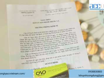 Cấp giấy phép kinh doanh bán lẻ thuốc lá