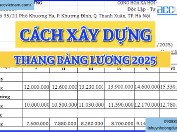 Tư vấn thay đổi thang lương bảng lương trong thời gian thử việc