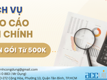 Bảng báo giá dịch vụ báo cáo tài chính cuối năm