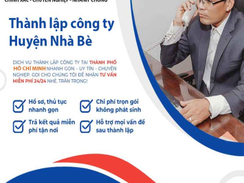 Bảng báo giá thành lập công ty/ doanh nghiệp Huyện Nhà Bè tại Tphcm và Toàn Quốc